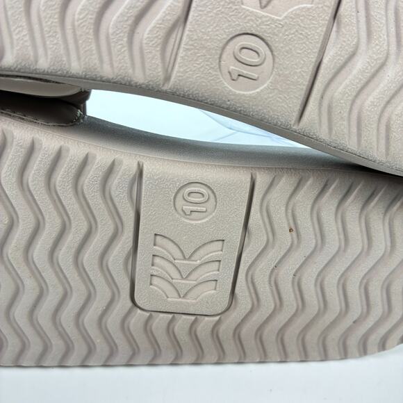 All In Motion Slide Sandals Taupe Brown Slip On Pool Beach Shoes Women's Size 10 - Picture 8 of 9